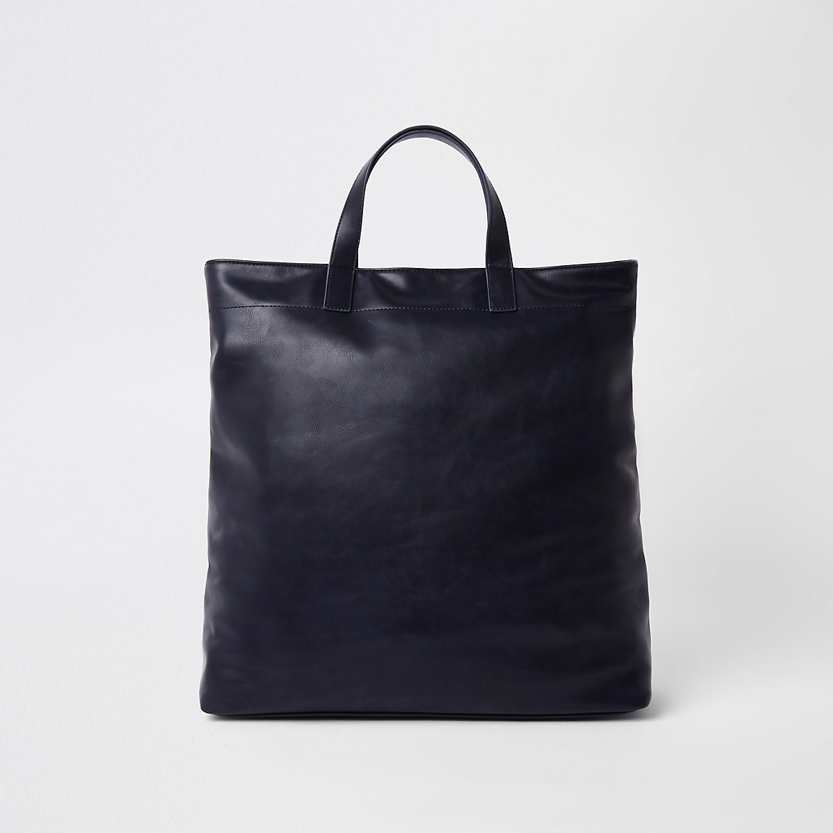 Navy faux leather tote bag - Bags & Purses - Sale - women