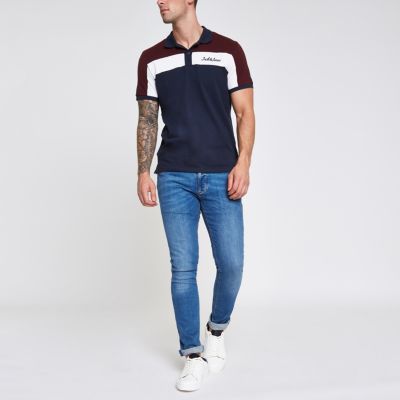 Polo Shirts for Men | Long Sleeve Polo Shirts | River Island