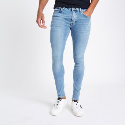 Light Blue Super Skinny Jeans Super Skinny Jeans Men 7221