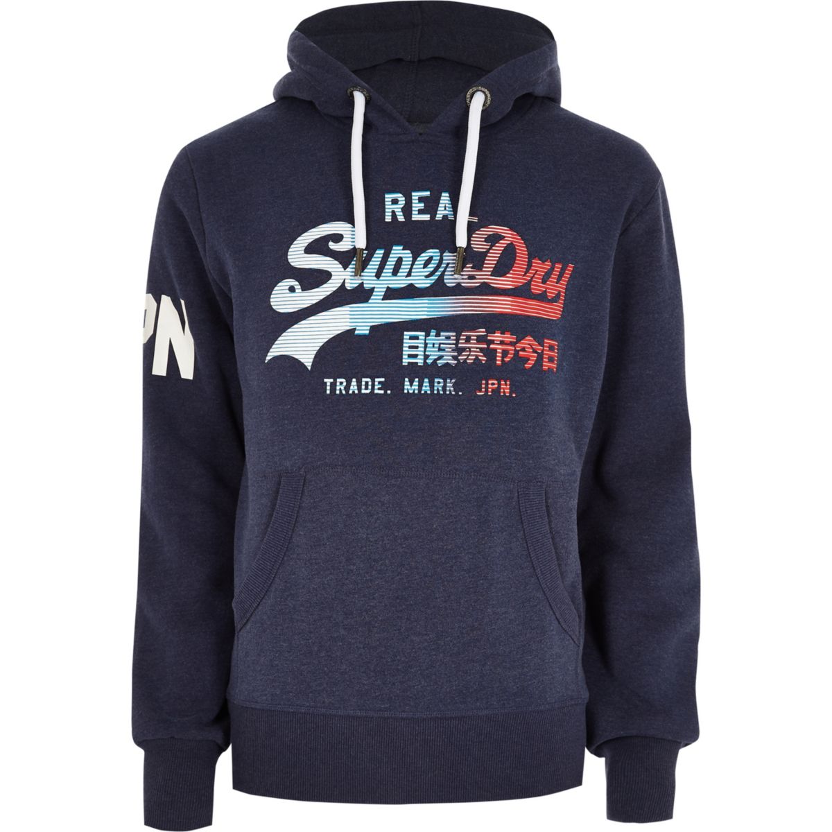 vintage hoodie logo superdry Hoodies hoodie vintage  logo  print navy Superdry