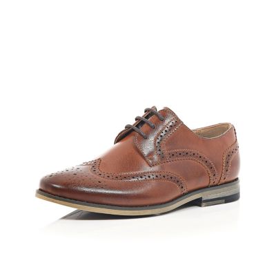 Boys brown smart brogues - Shoes - Footwear - boys