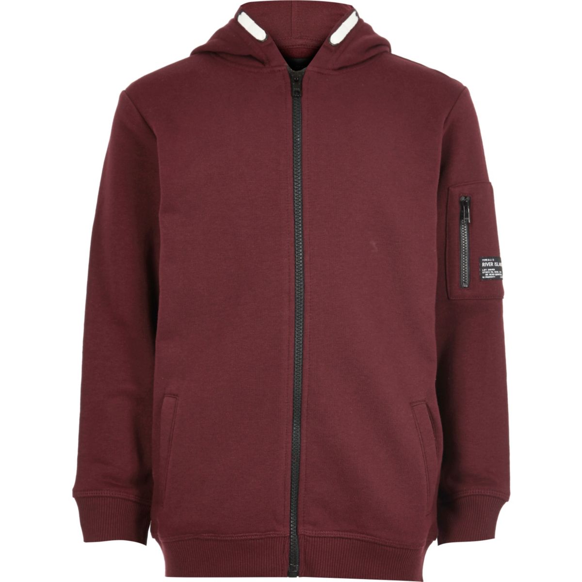 Boys burgundy zip iup hoodiei iHoodiesi iSweatshirtsi boys