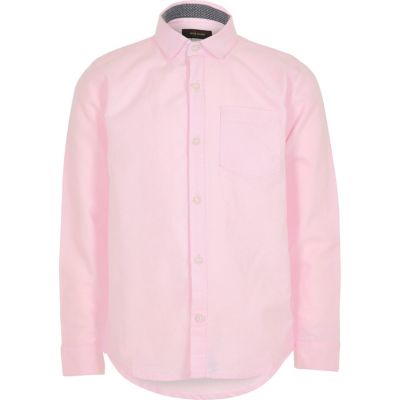 men's pink long sleeve shirt