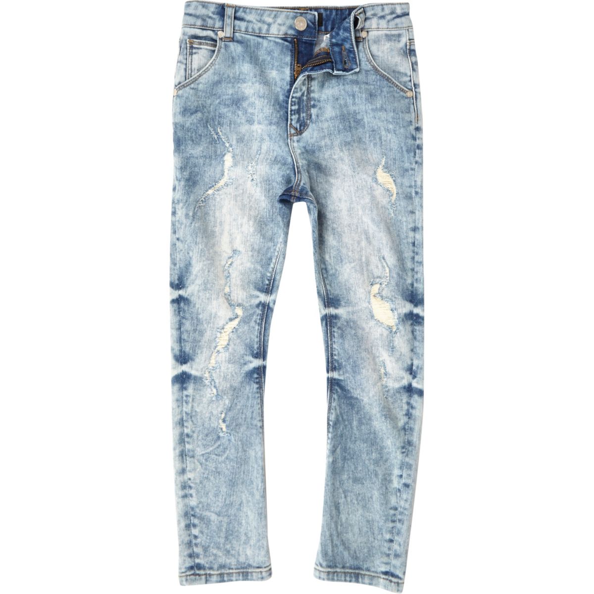 Boys light blue slouch Tony ripped jeans - Denim - Sale - boys