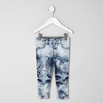 boys acid wash jeans