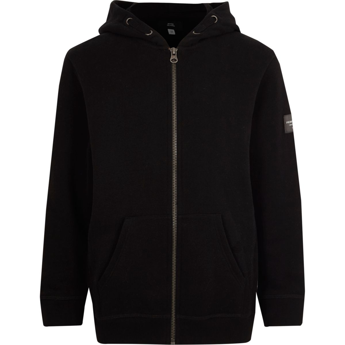 Boys black long sleeve zip up hoodie - Hoodies & Sweatshirts - Sale - boys