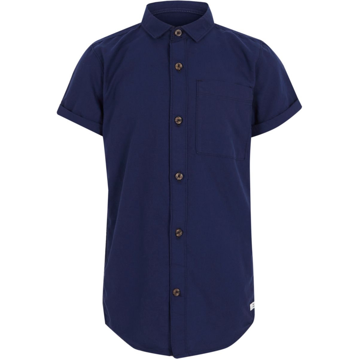 Boys navy short sleeve Oxford shirt Short Sleeve Shirts Shirts boys