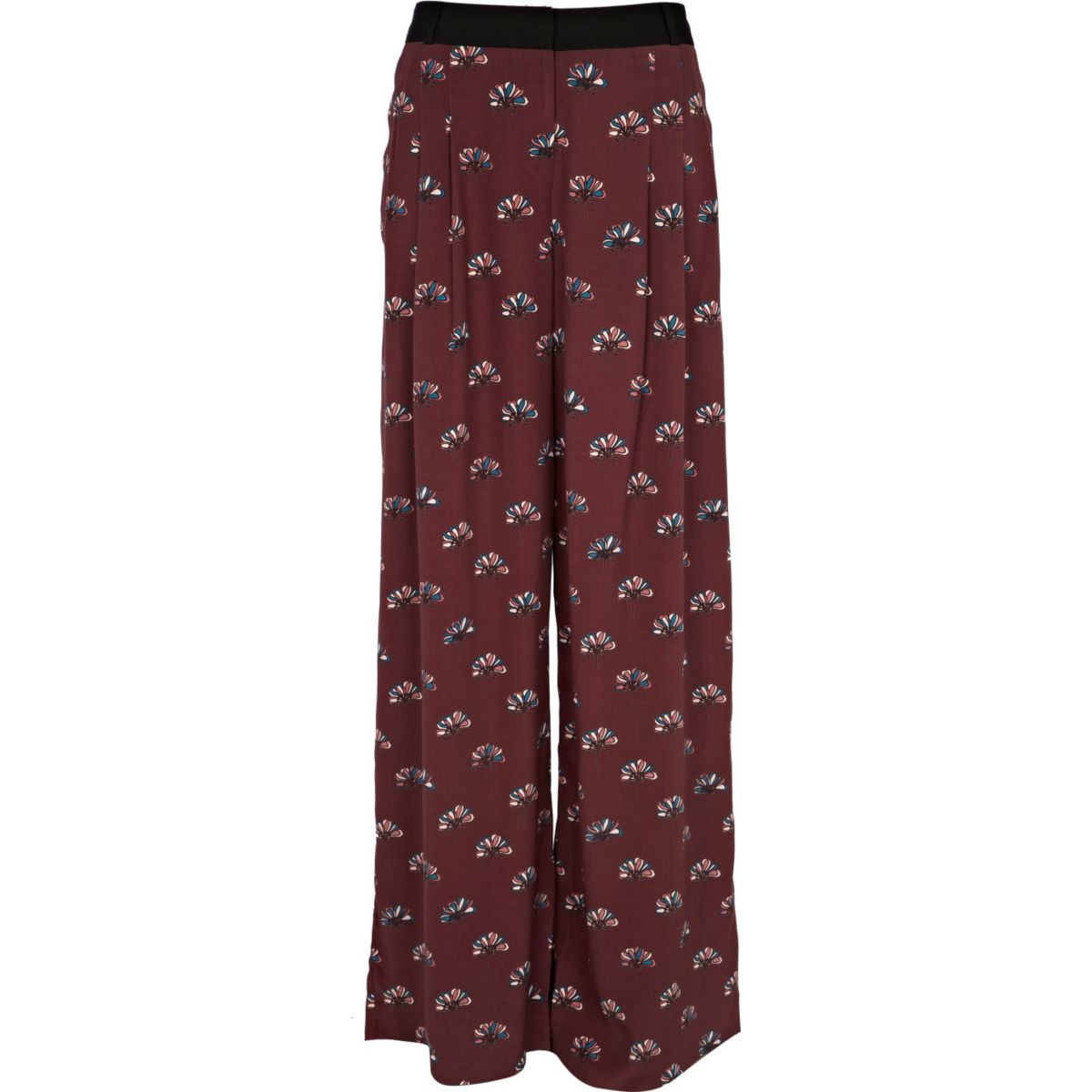 Red print palazzo trousers - Trousers - Sale - women
