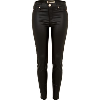 river island black molly jeggings