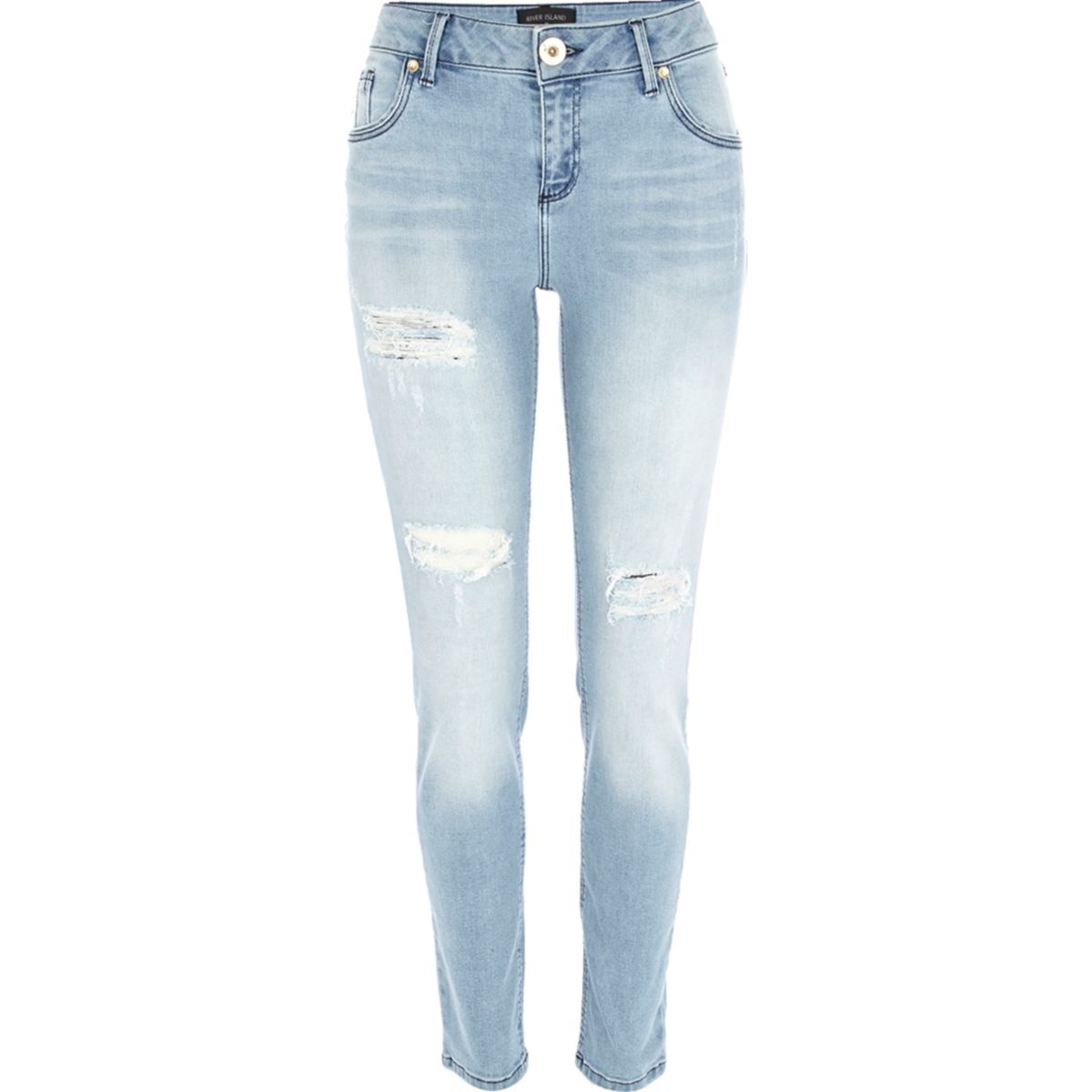 super light wash jeans