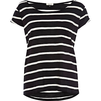 Black stripe boxy t-shirt - t-shirts / vests / sweats - sale - women