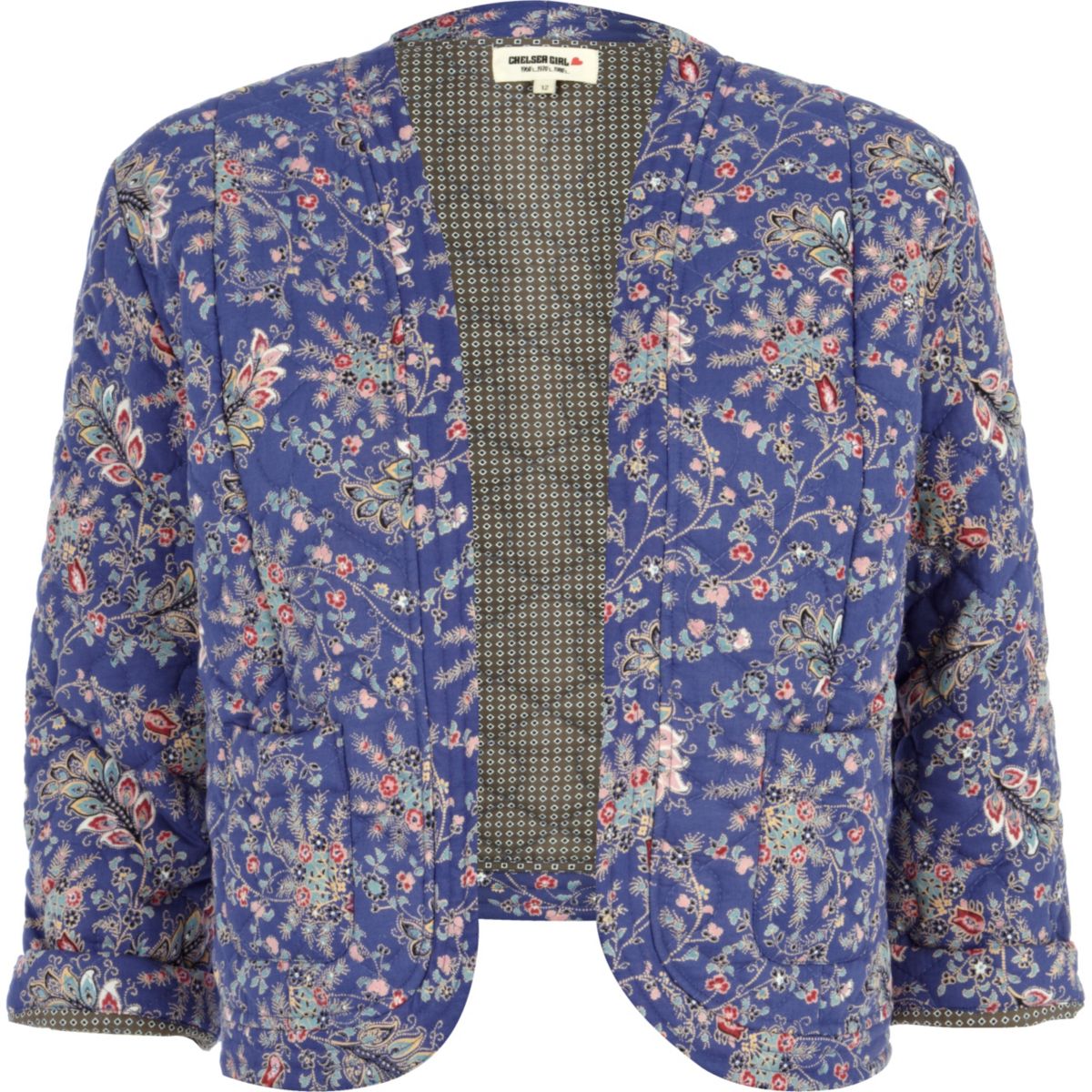 Blue Chelsea Girl paisley print bed jacket - Coats & Jackets - Sale - women