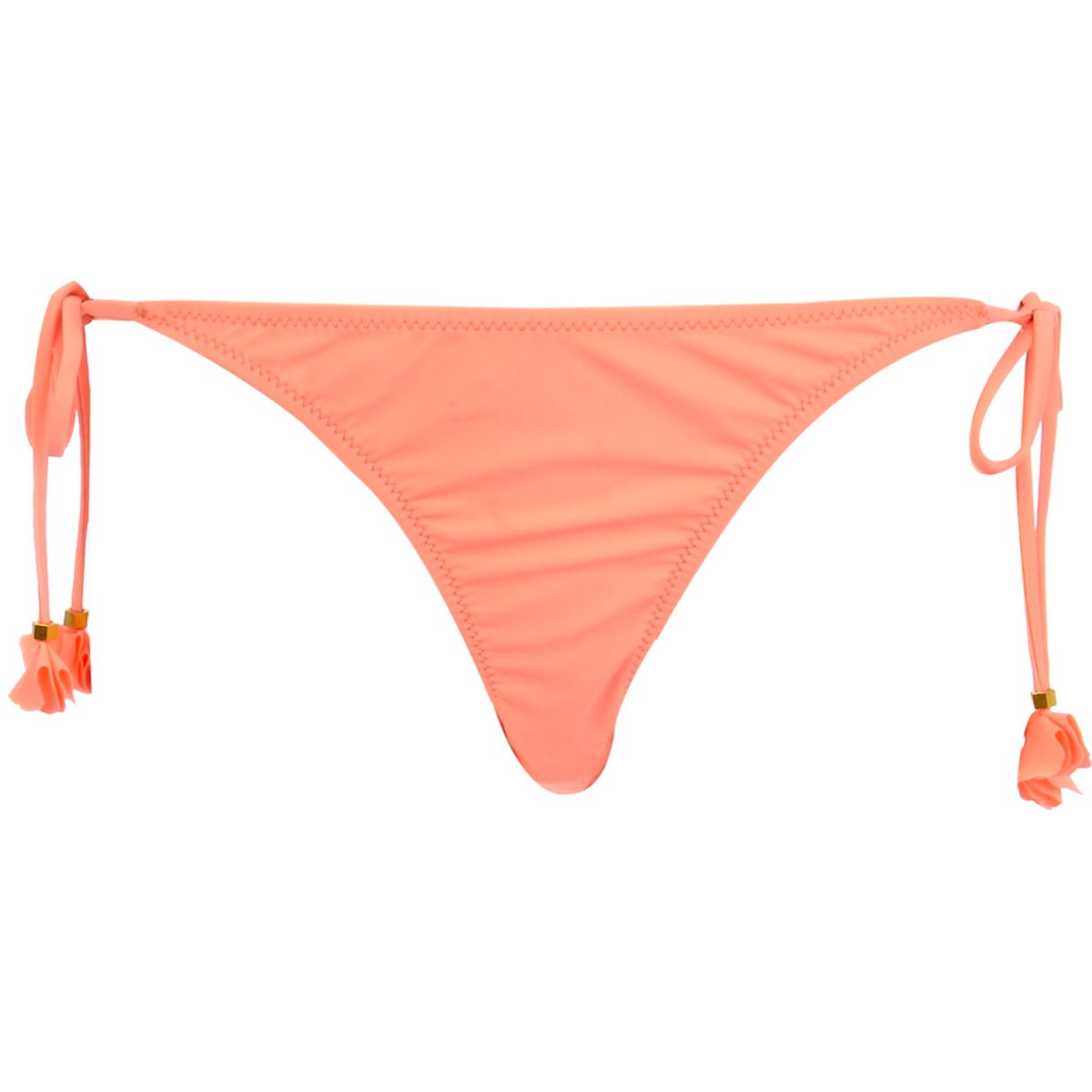 Orange flower tie side bikini bottoms - Bikinis - Sale - women