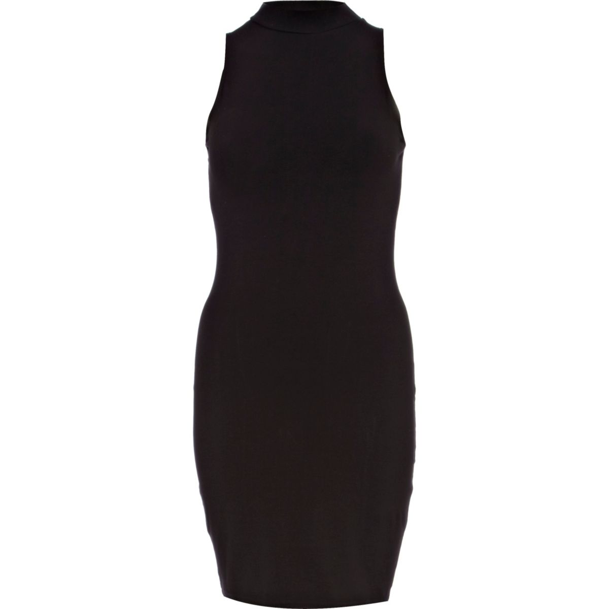 Black turtle neck sleeveless bodycon dress - Dresses - Sale - women