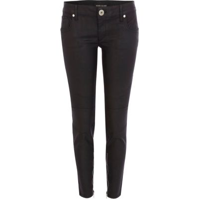 Black coated Amelie superskinny jeans - jeans - sale - women