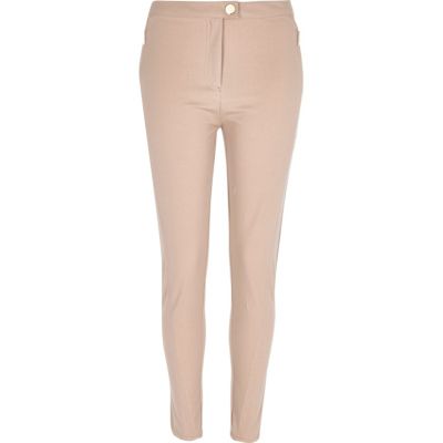 Beige skinny trousers