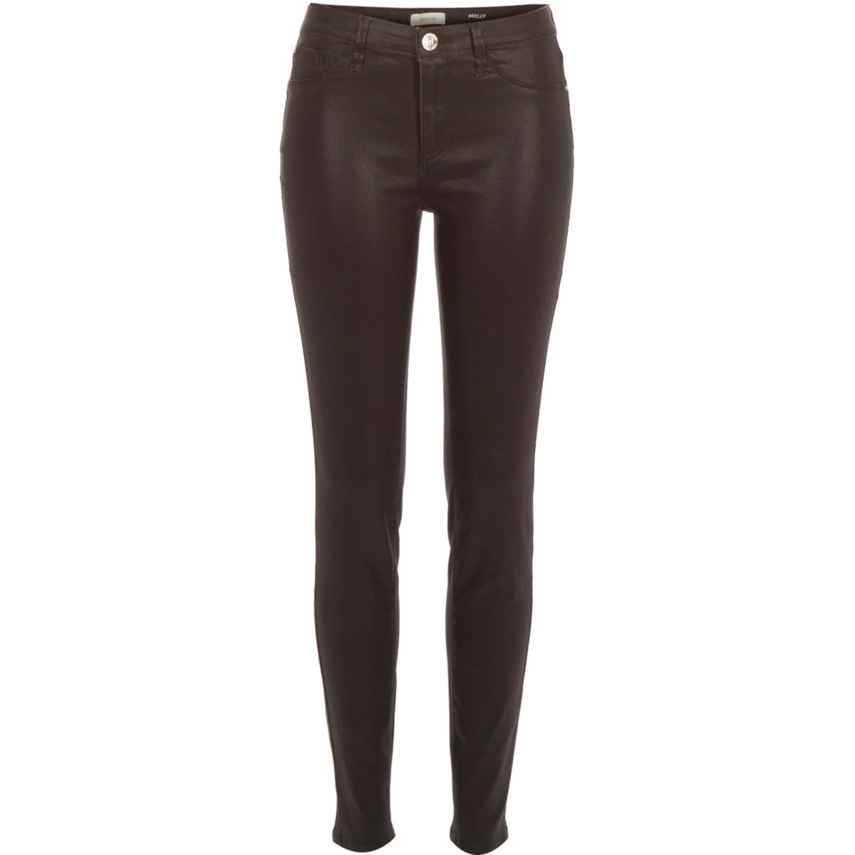 Brown coated Molly jeggings - Jeans - Sale - women