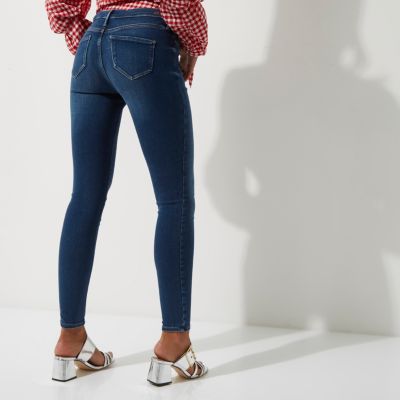 Mid blue wash sateen Molly jeggings