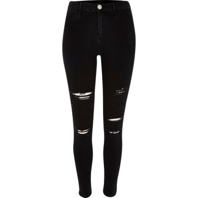 Black super ripped Molly jeggings - jeans - sale - women