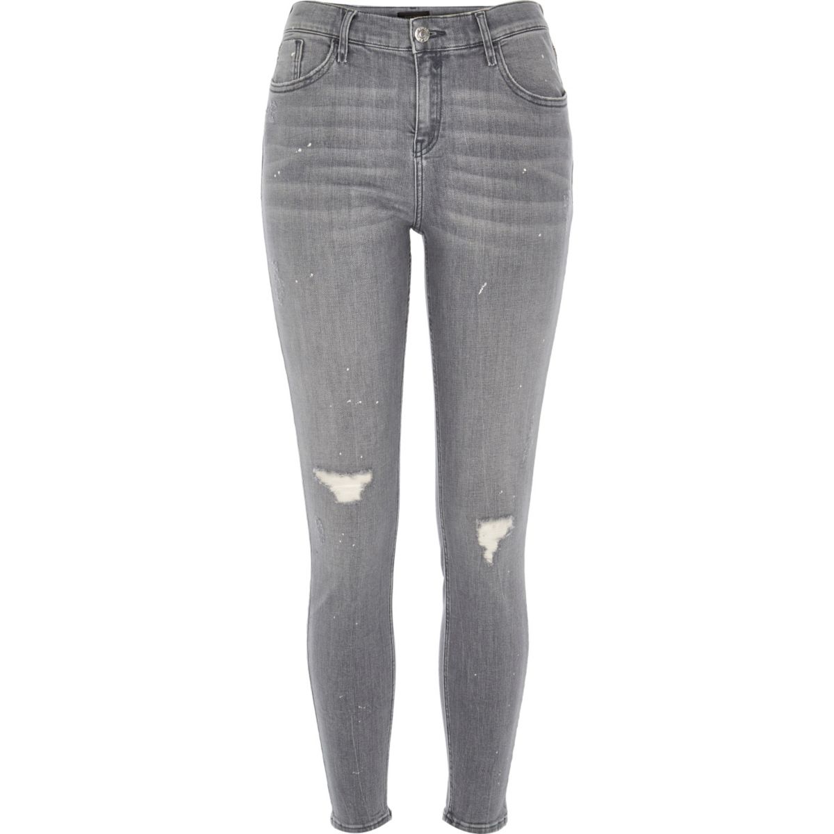Grey ripped Amelie super skinny jeans - Skinny Jeans - Jeans - women