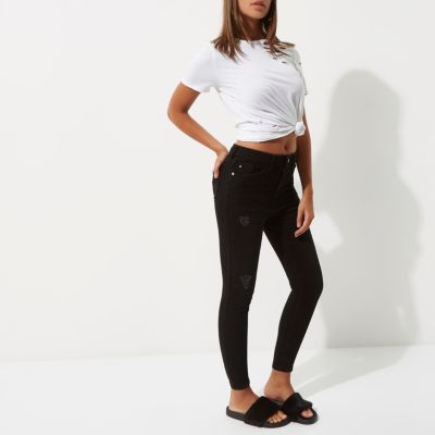 Black Harper high waisted skinny jeans