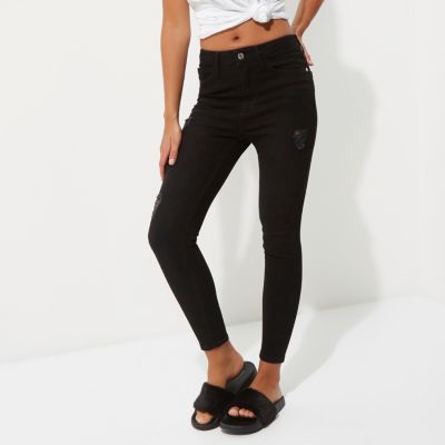 Black Harper high waisted skinny jeans