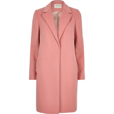 Pink tailored overcoat - coats - coats / jackets - women
