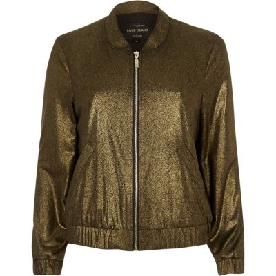 Gold bomber jacket - coats / jackets - sale - women