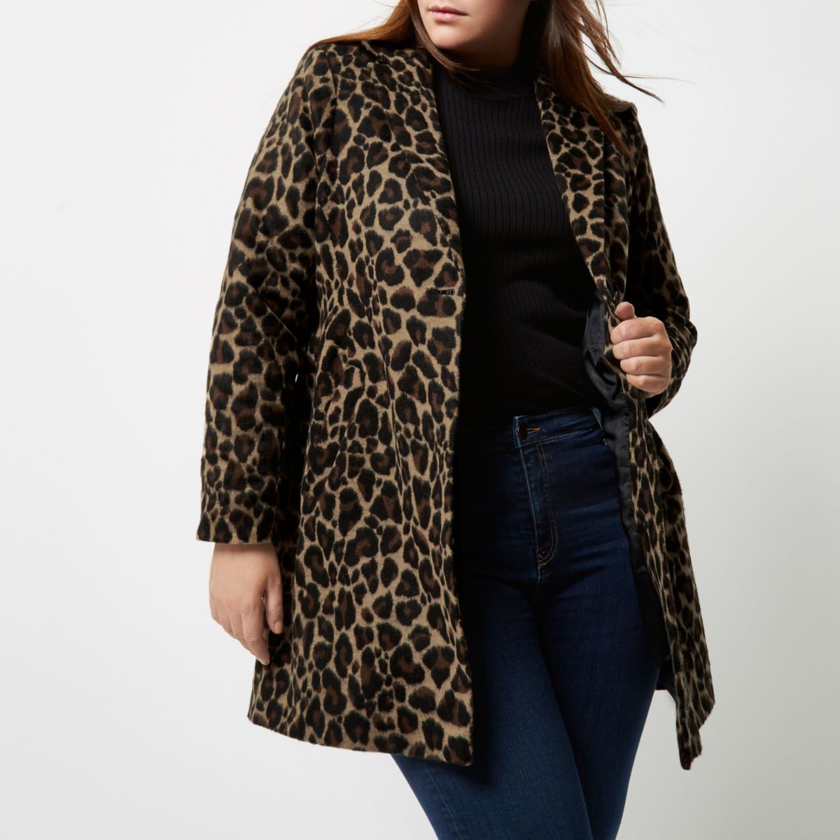 plus leopard jacket