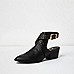 Black stud backless western boot - boots - shoes / boots - women