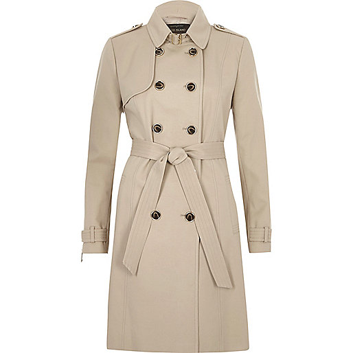 Beige tie waist trench coat - coats - coats / jackets - women