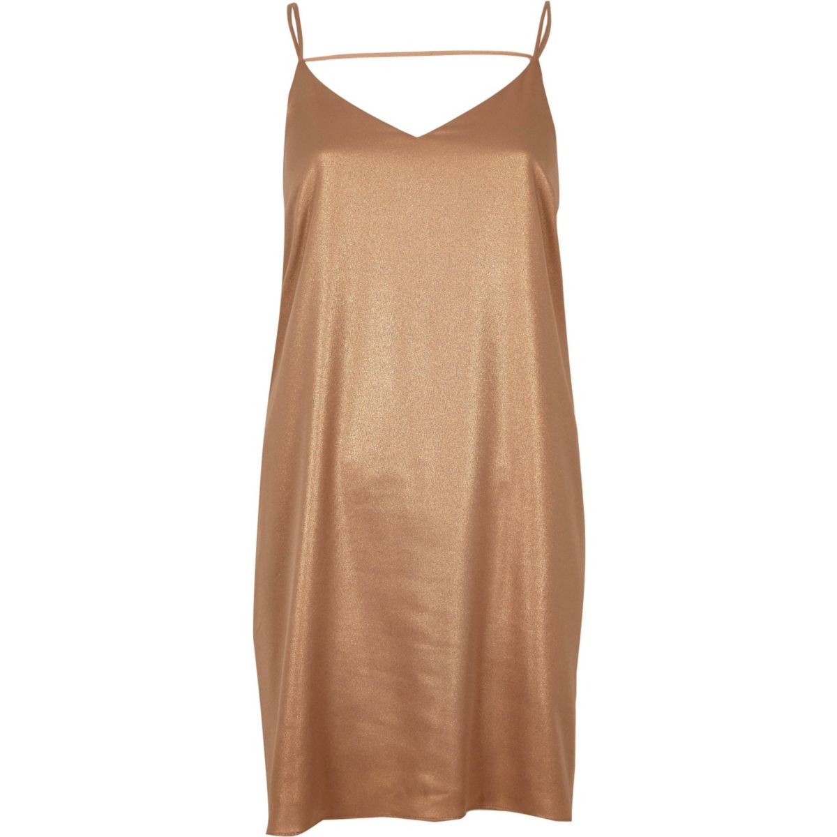 Bronze slip dress Seasonal Offers Sale women