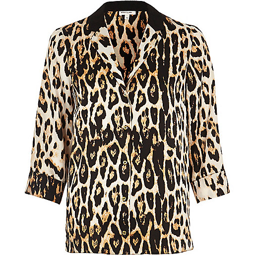 Leopard print shirt - shirts - tops - women