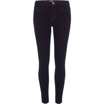 Molly – Jegging délavage bleu foncé