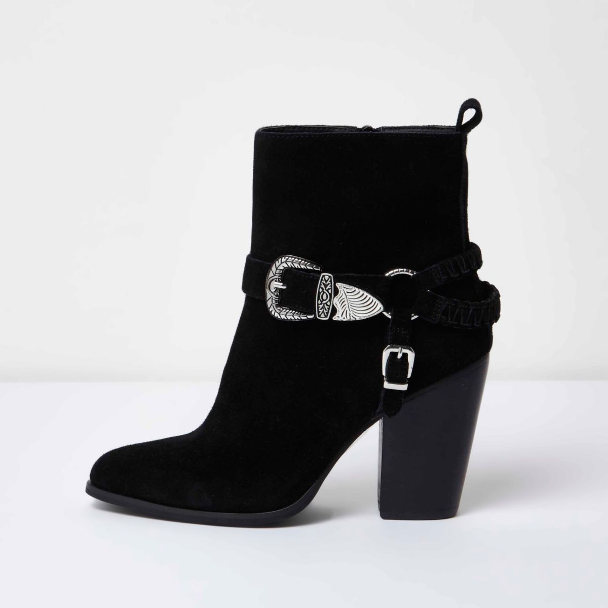 black western buckle boots