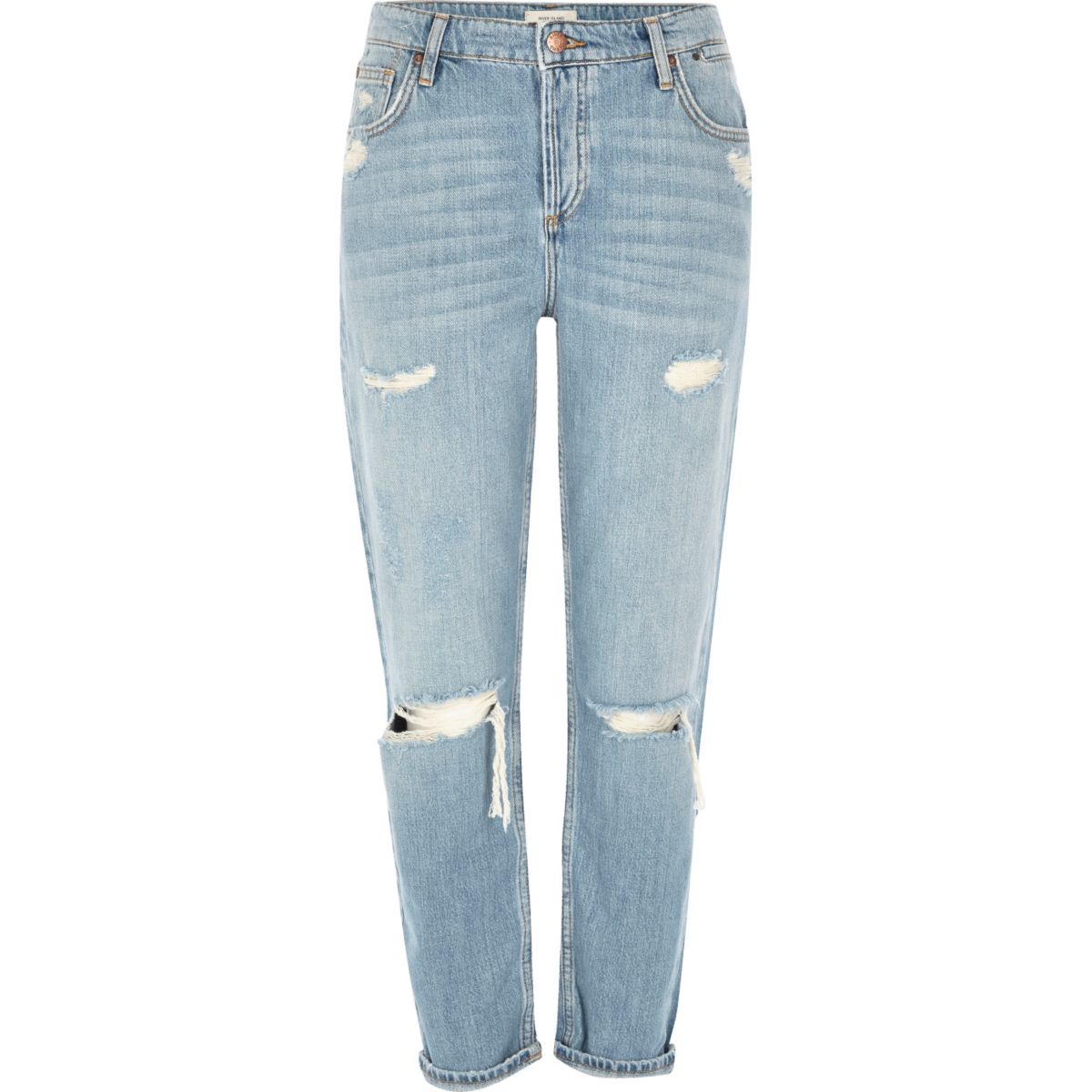 light blue ripped jeans women's