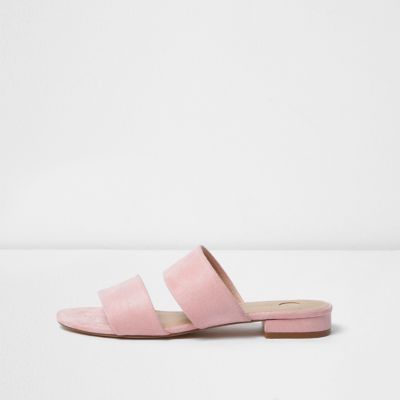 two strap mule heel