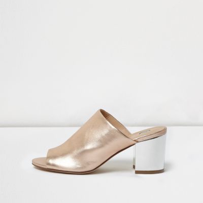 gold block mules