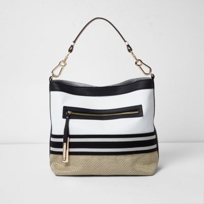 jen slouchy woven shoulder bag