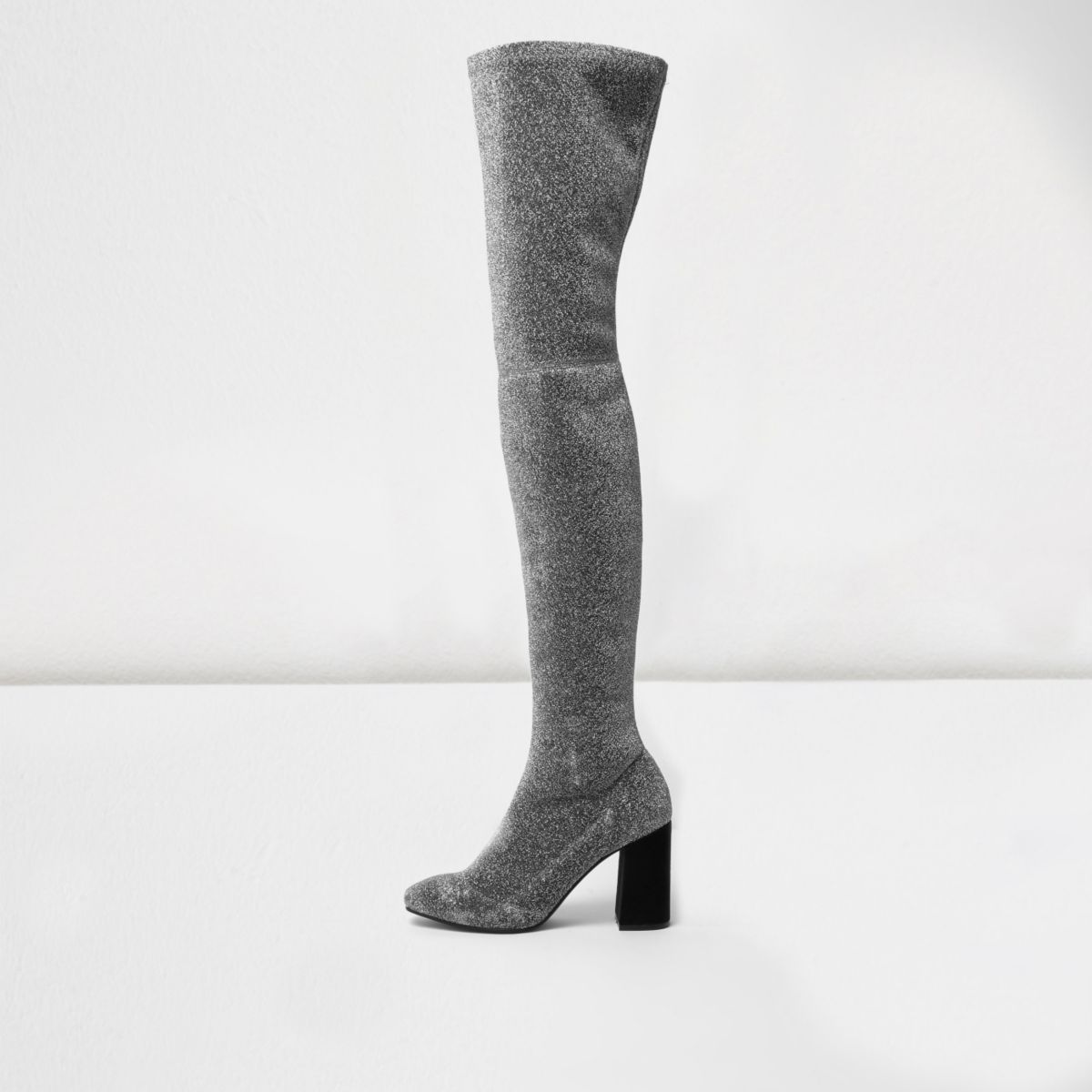 over the knee stretch fabric boots