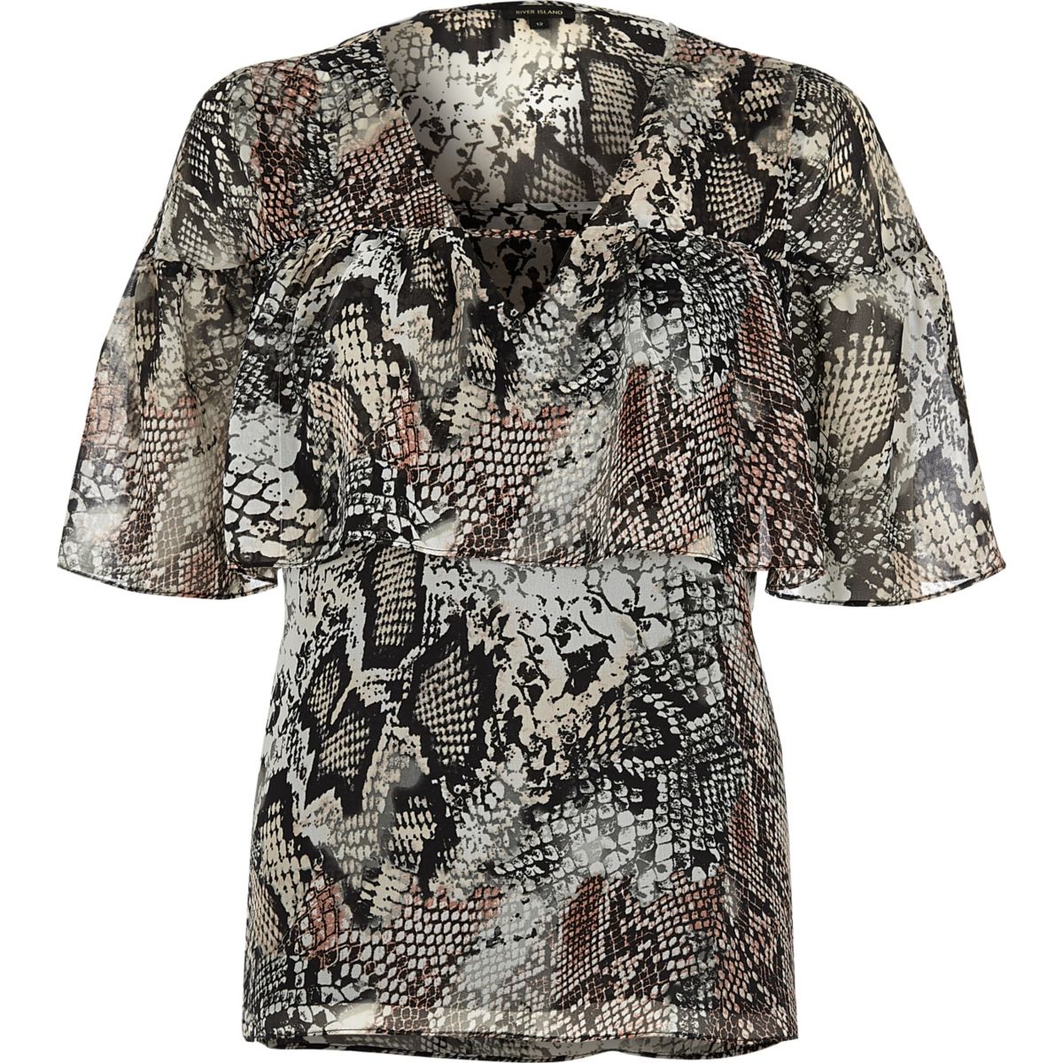leopard print camp shirt