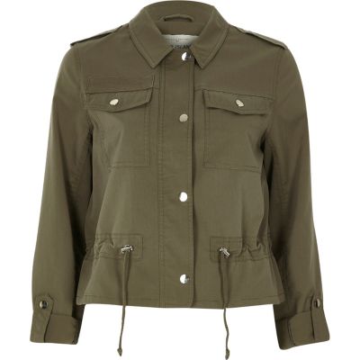 Khaki green military jacket jackets coats / jackets women