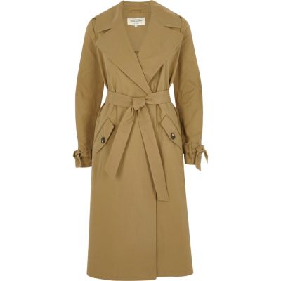 Dark beige classic trench coat - Coats & Jackets - Sale - women