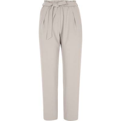 light gray trousers