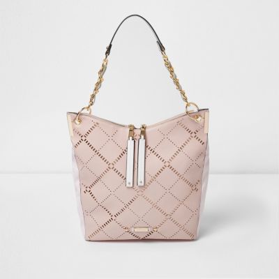 pink underarm bag