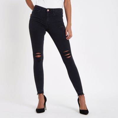 Amelie – Jean super skinny noir déchiré