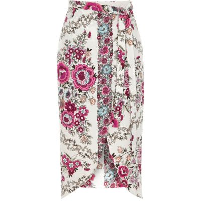 gap floral skirt