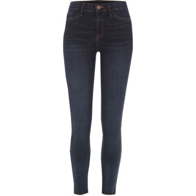Molly – Dunkelblaue Skinny Fit Jeggings