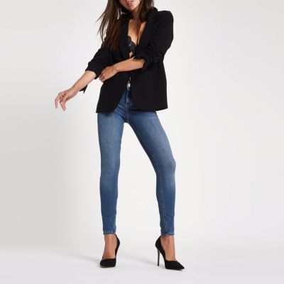 Molly – Mittelblaue Skinny Jeggings