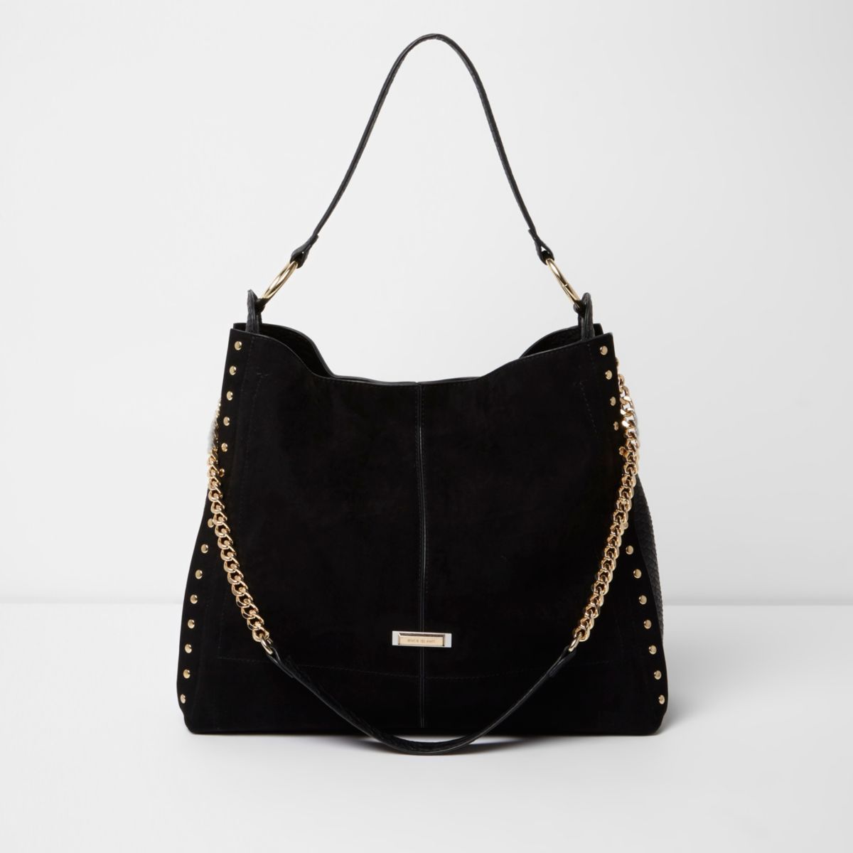 River Island Womens Black studded oversized slouch | Gay Times UK | £38.00